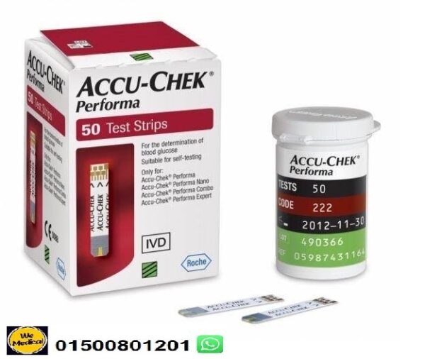 شرائط جهاز السكر اكوا تشيك بيوفرما Accu Chek Performa Strips